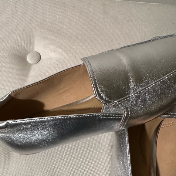 Never worn, silver Mocs. - Picture 2 of 11